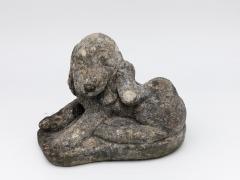 Reconstituted Stone Dog Spaniel Garden Ornament England 20th Century - 4812193