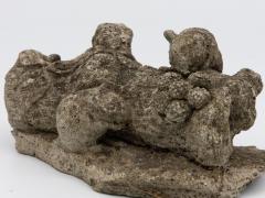Reconstituted Stone Family of Mice Garden Ornament England 20th C  - 4804549