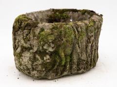 Reconstituted Stone French Faux Bois Planter Early 20th Century - 3265527