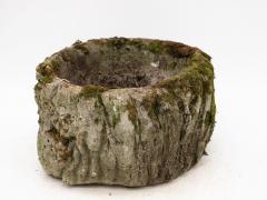 Reconstituted Stone French Faux Bois Planter Early 20th Century - 3265532
