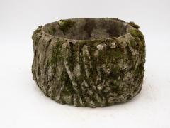 Reconstituted Stone French Faux Bois Planter Early 20th Century - 3265542