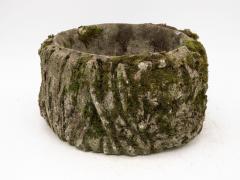 Reconstituted Stone French Faux Bois Planter Early 20th Century - 3265543