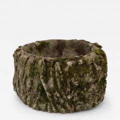 Reconstituted Stone French Faux Bois Planter Early 20th Century - 3272661