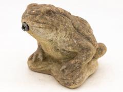 Reconstituted Stone Frog Fountain Garden Ornament 20th Century - 3148432