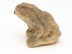 Reconstituted Stone Frog Fountain Garden Ornament 20th Century - 3148433