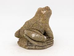 Reconstituted Stone Frog Garden Ornament 20th Century - 3031291