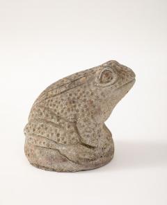 Reconstituted Stone Frog Garden Ornament England 1960s - 4255234