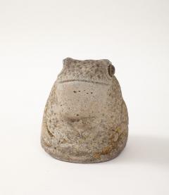 Reconstituted Stone Frog Garden Ornament England 1960s - 4255237