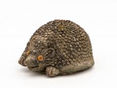 Reconstituted Stone Hedgehog Garden Ornament 20th Century - 3047983