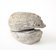 Reconstituted Stone Hedgehog Garden Ornament 20th Century - 4711586