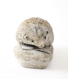 Reconstituted Stone Hedgehog Garden Ornament 20th Century - 4711588