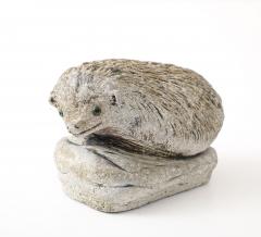 Reconstituted Stone Hedgehog Garden Ornament 20th Century - 4711589