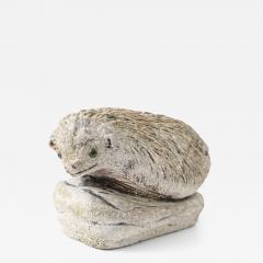 Reconstituted Stone Hedgehog Garden Ornament 20th Century - 4716412