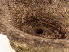 Reconstituted Stone Oval Basketweave Planter France Mid 20th C  - 4202271