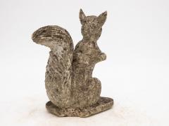 Reconstituted Stone Squirrel Garden Ornament 20th Century - 3229030