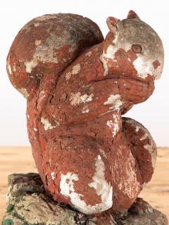 Reconstituted Stone Squirrel Garden Ornament England 20th Century - 4279450
