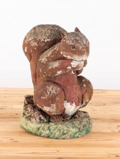 Reconstituted Stone Squirrel Garden Ornament England 20th Century - 4279453