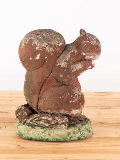 Reconstituted Stone Squirrel Garden Ornament England 20th Century - 4279454
