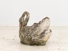 Reconstituted Stone Swan Planter English Early 20th Century - 3120659