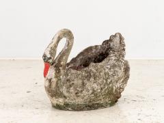 Reconstituted Stone Swan Planter English Early 20th Century - 3120661