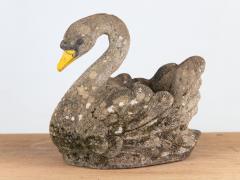 Reconstituted Stone Swan Planter English Early 20th Century - 4053631