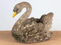 Reconstituted Stone Swan Planter English Early 20th Century - 4053634