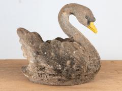 Reconstituted Stone Swan Planter English Early 20th Century - 4053638