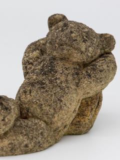 Reconstituted Stone Teddy Bear Garden Ornament England 20th Century - 4804637