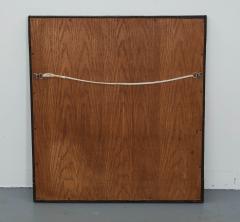 Rectangular Arts Crafts Copper Mirror with Heart Cabuchon - 2809042