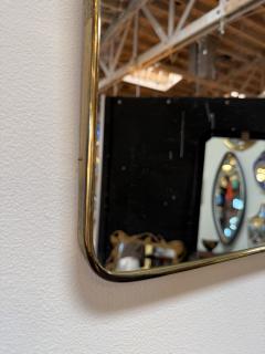 Rectangular Brass Framed Mirror 1950s - 4540792