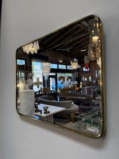 Rectangular Brass Framed Mirror 1950s - 4540798