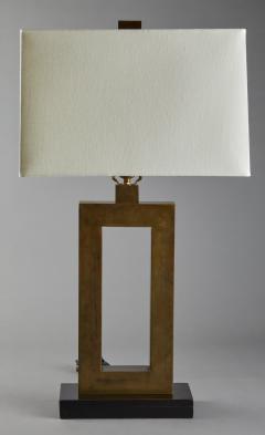 Rectangular Bronze Lamp - 4001586