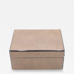 Rectangular Brown Shagreen Box - 4721226