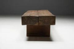 Rectangular Brutalist Coffee Table France 1950s - 3522935