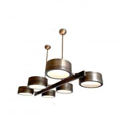 Rectangular Burnished Italian Chandelier - 4208976