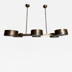 Rectangular Burnished Italian Chandelier - 4306137
