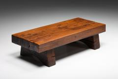 Rectangular Coffee Table Rustic Wabi Sabi Organic base Side table 1950s - 2469083