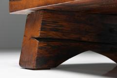 Rectangular Coffee Table Rustic Wabi Sabi Organic base Side table 1950s - 2469116