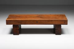 Rectangular Coffee Table Rustic Wabi Sabi Organic base Side table 1950s - 2469117