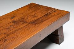 Rectangular Coffee Table Rustic Wabi Sabi Organic base Side table 1950s - 2469120