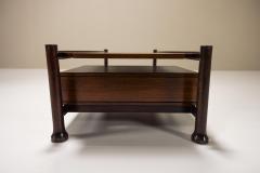 Rectangular Coffee Table Veneered In Rosewood Italy 1960s - 3467881