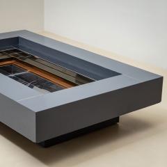 Rectangular Coffee Table attributed to Alain Delon for Maison Jansen France - 4435475