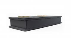 Rectangular Dark Gray Leather Box 1 - 3207530