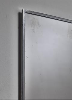 Rectangular Italian Nickel Mirror Italy 1950s - 1012676