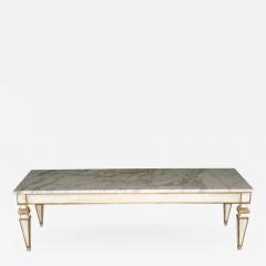 Rectangular Marble Top Coffee Table in the Louis XVI Style - 575072