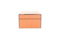 Rectangular Orange Shagreen Box - 4674086
