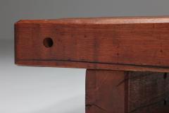 Rectangular Rustic Wood Coffee Table 1940s - 2427415