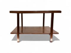 Rectangular Side Table in Rosewood Glass Unknown 1960s Lot 640A - 3961873