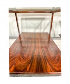 Rectangular Side Table in Rosewood Glass Unknown 1960s Lot 640A - 3961886