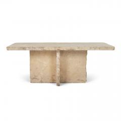 Rectangular Top Limestone Coffee Table - 3993026